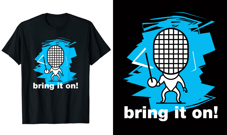 Bring it On - little epee fencer t-shirt