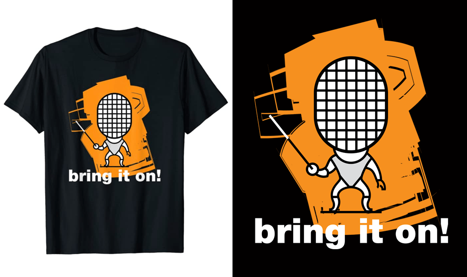 Bring it On - little foil fencer t-shirt